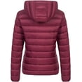 thumbnail image 2 of Chrisuno Abrigos De Mujer Invierno Fall Puffer Jacket Women's Packable Lightweight Winter Warm Quilted Coat With Detachable Hood Burgundy M, 2 of 5