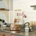 thumbnail image 5 of WOWOW Pot Filler Faucet Copper,Modern Pot Filler Wall Mount Kitchen Folding Faucet 2 Handle with Double Joint Swing Arms Brass Stove Faucet, 5 of 5