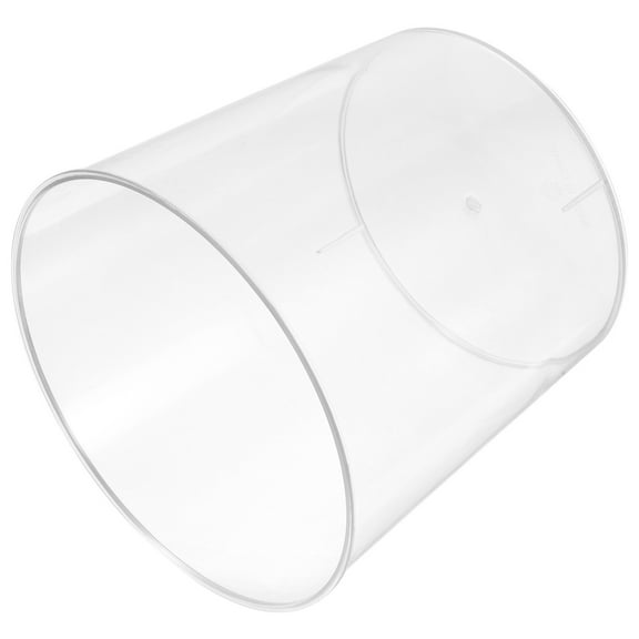 CATIEBYE Stylish Transparent Trash Bin Plastic for Home and Desk Storage