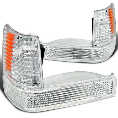 Jeep Grand Cherokee Corner Light - Spec-D Tuning Euro Clear Bumper + Corner Lights Lamps 1993-1996 Jeep Grand Cherokee (Left + Right) 1993 1994 1995 1996