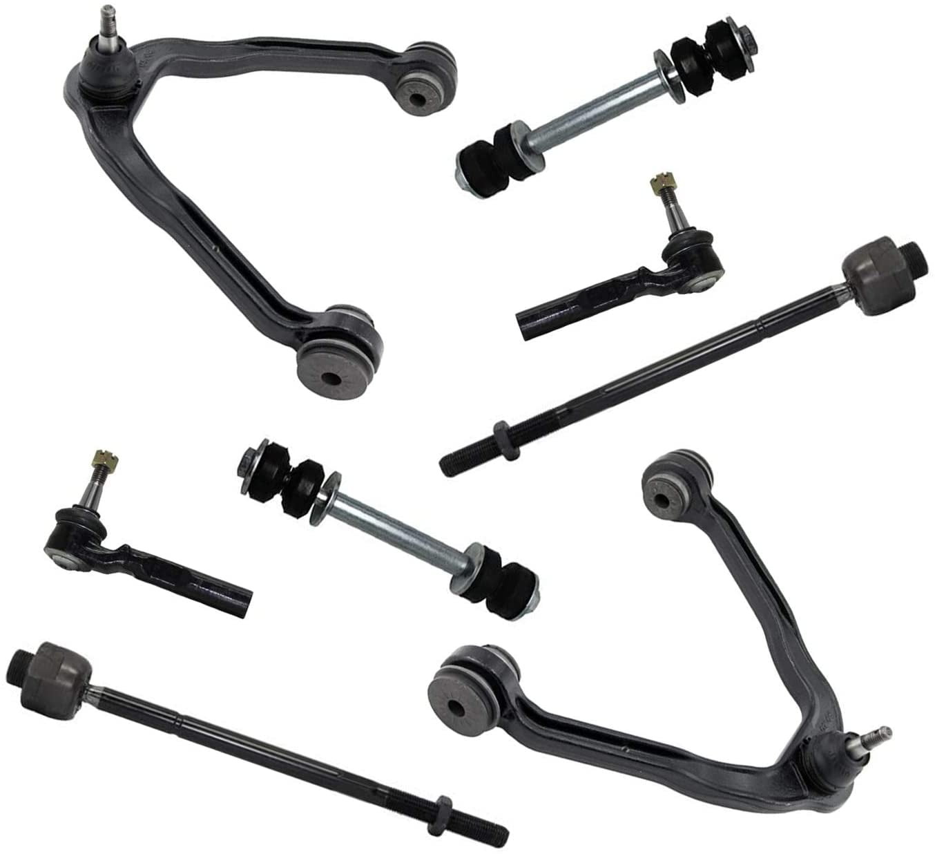 Front Control Arm & Ball Joint & Tie Rod Ends For CHEVY SILVERADO 1500 4WD 99-06 