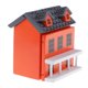 thumbnail image 1 of Casa De En Miniatura Modelo 1:12 Dollhouse Garden Hut Muebles De Juguete naranja Hugo Dollhouse Villa House, 1 of 7