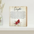thumbnail image 6 of LifeSong Milestones "Daughter I Thought Of You" Cardinal with Poinsettia Tabletop Xmas Decor for Living Room, 6 of 7