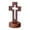 Round bottom, variant on CIYISON Carved Walnut Wood Christian Hollow Crosses Altar Decoration Easters Home Decors