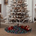 thumbnail image 4 of Gaeub Multi-Colored Stars Print Christmas Tree Skirt,Christmas Decorations,Round Xmas Skirt for Christmas Indoor Decorations Xmas Winter Holiday Party Supplies-36", 4 of 6