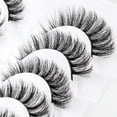 thumbnail image 4 of WIFKLSIIPG False Eyelashes Fluffys 8D Lashes Cat-Eye Wispy Lashes 8 Pairs Pack Dramatic Long Thick Volume Eye Lashs Multipacks, 4 of 8