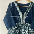 thumbnail image 3 of Indigo Bird Printed Patchwork Dresses,Handmade Cotton Dresses,Printed Dress| Summer Dress| Blue dress| Cotton dress| Handmade| Made in India, 3 of 7