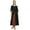 Black, variant on Bimba Indian Women Rayon Designer Beige A-Line Kurta Kurti Dress With Scarf - 4