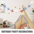 thumbnail image 3 of OUNONA 2 Sets Of Airplane Banner Cloud Bunting Hanging Felt Banner Birthday Party Pendant Felt Hanging Banner Ceiling Hanging Decoration, 3 of 8