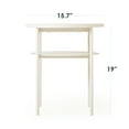 thumbnail image 4 of Mellow AIDA Round Multipurpose End and Side Table Set with Storage Shelf, Beige, 4 of 9