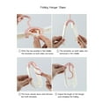 thumbnail image 4 of COM1950s Travel Hangers, 5 Pack Folding Clothes Hangers with Clips Telescopic Non Slip, Compact Portable Garment Hangers for Suitcase, Space Saving Storage Drying Rack for Travel Home, 4 of 9