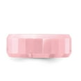 thumbnail image 3 of Ceramic Pink Faceted 8mm Polished Band, 3 of 4
