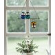 thumbnail image 5 of Búho multicolor en una vidriera de alambre Colgando Suncatchers, Bird Suncatcher para ventanas Paneles Colgantes Sun Catcher Adorno Decoración para Wal, 5 of 5
