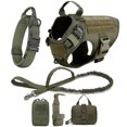 thumbnail image 1 of Large Dog Collar Military Dog Harness And Leash Set Pet Training Vest Tactical German Shepherd K9 Harnesses For Small Dogs ShopWise Round, 1 of 18