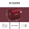 thumbnail image 4 of Velvet USB C Wall Charger Block 20W PD, Liquipel Powertek Type C Fast Charging Cube, Phone Wall Power Adapter with Foldable Plug, Compatible with iPhone, iPad, iWatch, Galaxy, Android, Pixel, Tablet, 4 of 7