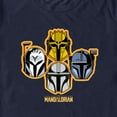 thumbnail image 2 of Men's Star Wars: The Mandalorian Helmet Stack Graphic Tee Navy Blue X Large, 2 of 5