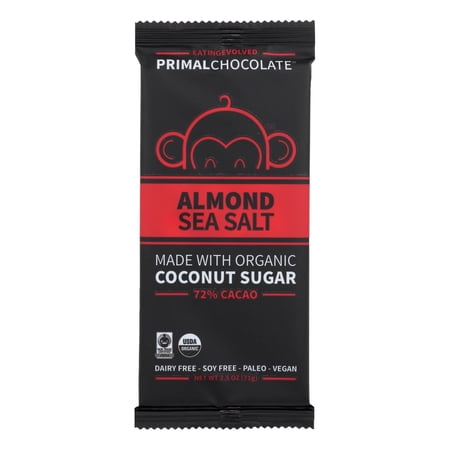 Eating Evolved Almond Sea Salt Primal Chocolate, 2.5 Oz