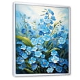thumbnail image 2 of Designart "pasture Of Forgetmenots Flowers I" Floral & Botanical Floater Framed Canvas Wall Art, 2 of 7
