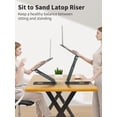 thumbnail image 2 of Laptop Stand for Desk Adjustable Height Telescopic Computer Stand with Pull Out Design Ergonomic Laptop Riser Fits All Laptops &#, 2 of 9