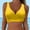 Yellow, variant on BLTIBY Womens Twist Front Underwire Bikini Tops Push Up Solid Colour Swimsuit Tops Bra Padded Bathing Suit Swimwear Hot Pink XXL