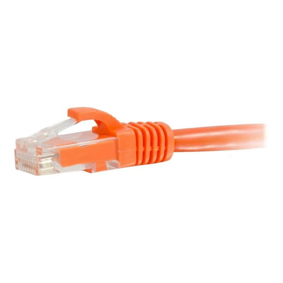 C2G 5ft Cat6 Ethernet CAT 6 (UTP) 5 ft Câble de Raccordement Réseau Non Blindé - Orange - Câble de Raccordement - RJ-45 (M) à RJ-45 (M) - - - Moulé, Sans Accrochage, Toronné - Orange