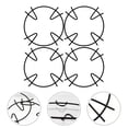thumbnail image 1 of HONMEET 4Pcs Gas Stove Rack Iron Supporting Wok For Family Kitchen Use, 1 of 8