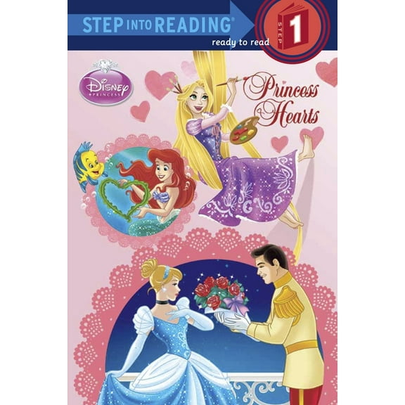 Step Into Reading Princess Hearts (Disney Princess), (Paperback)
