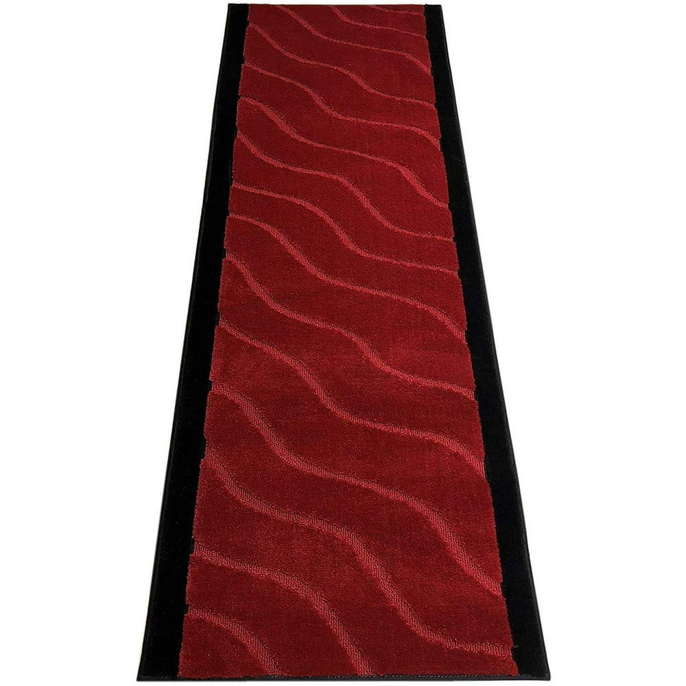 Custom Size Runner Rug Wave Design Runner 26 Inch Wide Pick Your Own