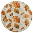 thumbnail image 3 of Autumn Harvest Maple Leaves Thanksgiving Round Small Area Rug, Print Non Slip Washable Floor Mat, Soft Throw Rug for Living Room, Powder Room Entryway, Bathroom, Bedside, 3 of 6