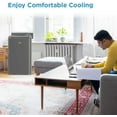 thumbnail image 6 of Restored Midea 10,000 BTU DOE Smart Portable Air Conditioner with Heat, for spaces up to 450 sq. ft. (Refurbished), 6 of 7
