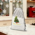 thumbnail image 4 of Christmas Drawstring Bags,Stand Up Gift Bags,Sacks Xmas Wrapping Storage Bags for Christmas Candy Goodie Holiday party Favors,Xmas Holiday Party Decoration Supplies(White,11.81 x 15.75 Inch), 4 of 5
