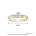 thumbnail image 4 of Vir Jewels 1/4 CTTW Comfort Fit Diamond Wedding Band 14K Yellow Gold Channel Set Bridal Ring Size 8.5 Female Adult, 4 of 6