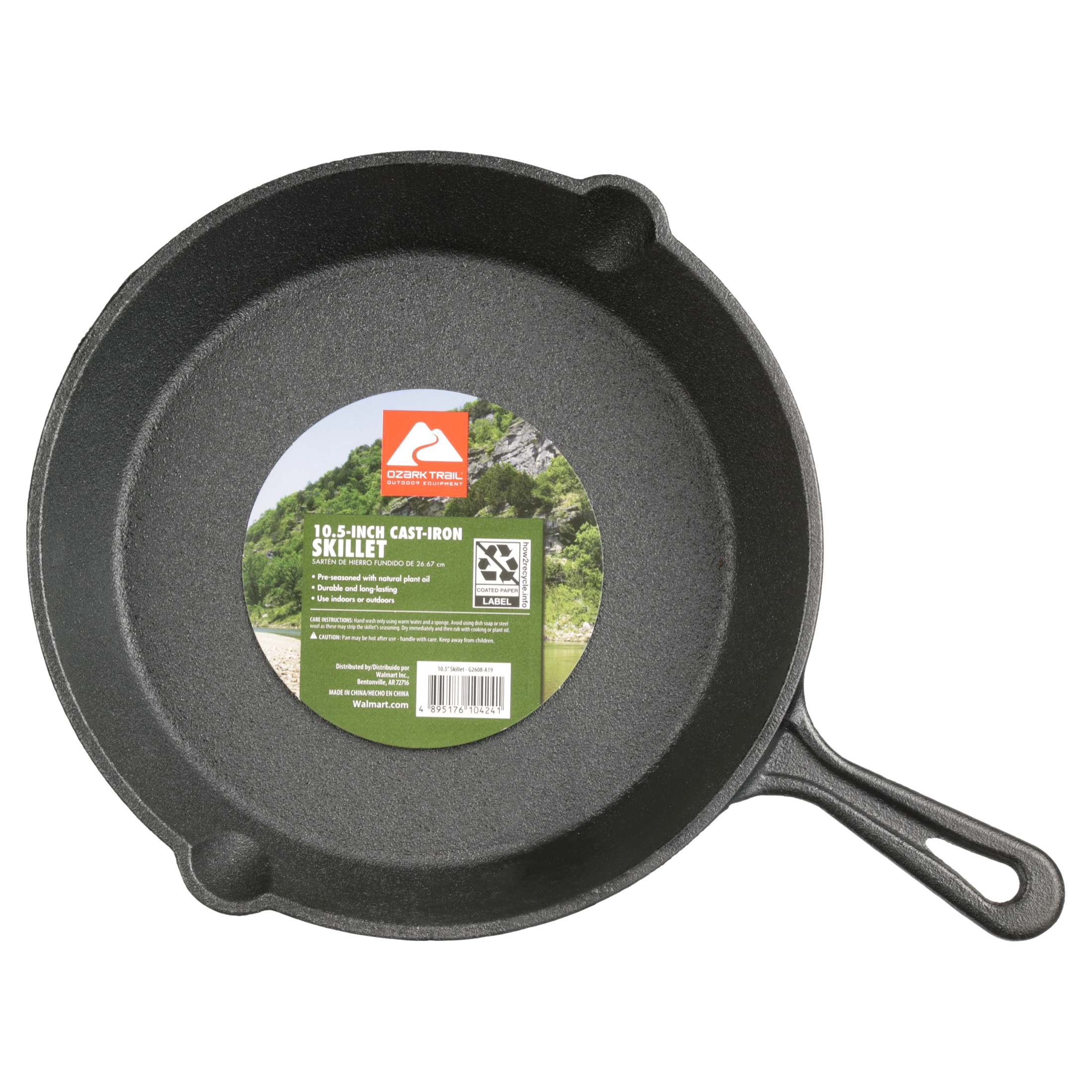Ozark Trail 10.5-Inch Pre-Seasoned Cast Iron Skillet photo 7