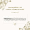 thumbnail image 3 of Vela De Soya Aromática | 600 g | Aroma Té Chai | Duración 120 Horas | Cera Para Masaje B Life., 3 of 8