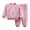 Pink, variant on Coerni Toddler Kids Boys Girls Winter Pants Set Long Sleeve Fleece Sweatshirt Tops Solid Pants 2PCS Outfits Clothes