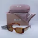 thumbnail image 1 of New MIU MIU MU08YS 4BW2Z1 Light Havana/Brown 51-21-140 Sunglasses, 1 of 6