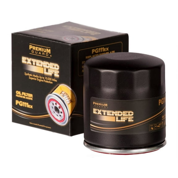 Premium Guard Extended Life Oil Filter up to 10k Miles PG111EX | Fits 2004-2018 Chevrolet Aveo, 2005-2009 Equinox, 2005-2009 Buick LaCrosse, 2003-2008 Chevrolet Corsa