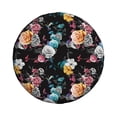 thumbnail image 3 of Rv Spare Tire Cover 15 inch - Hibiscus rose Tire Covers for Trailers, Adjustable Camper Spare Tire Cover, 3 of 7