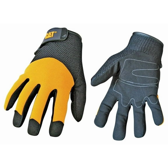 Cat Gloves Cat012215j Jumbo Yellow Spandex Back Gloves