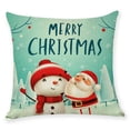 thumbnail image 2 of Christmas Pillow Covers 18×18 Inch Farmhouse Christmas Pillow Covers Christmas Pillow Cases for Sofa Couch Christmas Decorations Throw Pillow Covers, 2 of 5