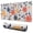 Pioneer Flower Floral-3, variant on Long Mouse Pads for Desk,Pioneer Flower Floral Print Pattern Desk Mats on Top Of Desks, Desk Mouse Pad Extra Large with 3mm Non-Slip Base and Stitched Edge for Gaming,Office,Work,Home 47.3"x23.6"