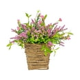 thumbnail image 2 of 1*Purple Artificial Wreath Clearance! Wreaths for Front Door Berry Wildflower Door Hanging Basket Wreath 2024 New Spring Wreath Seasonal Welcome Sign for Home Front Door Decoration, 2 of 7