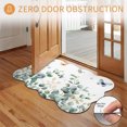 thumbnail image 3 of Scalloped Door Mat 18x30", Eucalyptus Absorbent Non Slip Welcome Mats for Front Door, Spring Butterfly Nature Plant Aesthetics Diatomaceous Entryway Rug for Indoor Bathroom Kitchen Apartment Entrance, 3 of 9