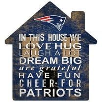 New England Patriots 12'' Team House Sign