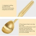 thumbnail image 5 of ABPETE Ice Cream Scoop, Metal Ice Cream Scooper, Stainless Steel Ice Cream Scoop, Nonstick Anti Freeze One Piece Scooper Spoon, Long Handle Ice Cream Ball Spoon for Ice Cream(Gold), 5 of 9