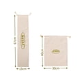 thumbnail image 2 of 4 Packs Linen Bread Bags for Homemade Bread, Unbleached, Reusable Bread Storage Bakery & Baguette, 2 of 5