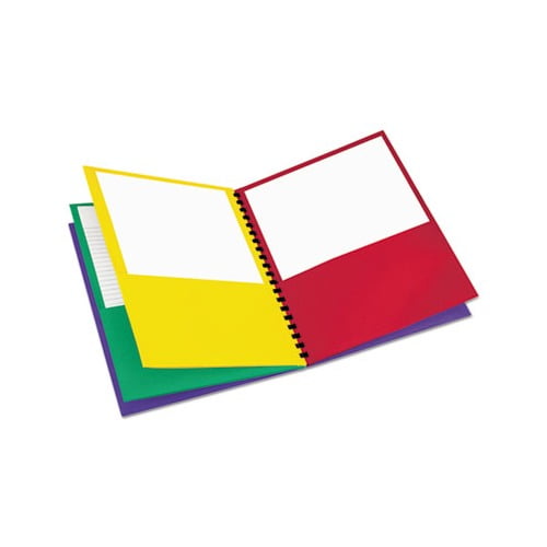 Elegant Stripe Eight-Pocket Organizer Embossed Leather Grain, Assorted Colors