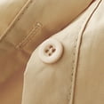 thumbnail image 5 of Annhoo Linen Shirts for Women Summer Spring Solid Color Crewneck Button Down Long Sleeve Tops Beach Clothes, 5 of 9