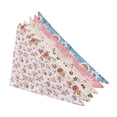 thumbnail image 6 of Flower Pet Bib Style B - Floral Printed Reusable Absorbent Soft Washable Machine Washable & Dryer Safe Lightweight Blend Fabric - For Cats Dogs Small Animals Mealtime, 6 of 6