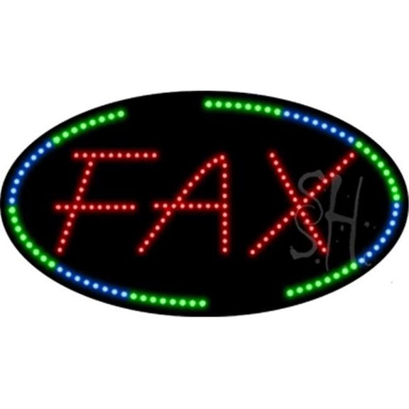 Fax Animated LED Sign 15 T x 27 W x 1 D in.